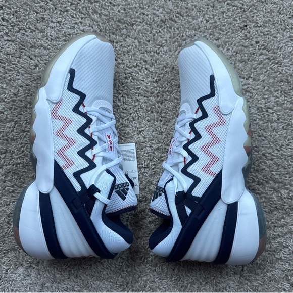 NWT Men’s Adidas D.O.N. Issue #2 GCA White/Navy Team USA FY0872 NO BOX Size 13 - Picture 2 of 15